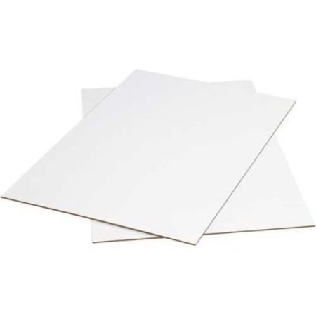 BOX PACKAGING Corrugated Sheets, 96"L x 48"W, White SP4896W